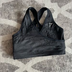 Gymshark cross back animal print sports bra